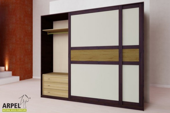Armadio Feng 250x250 cm con inserto in legno