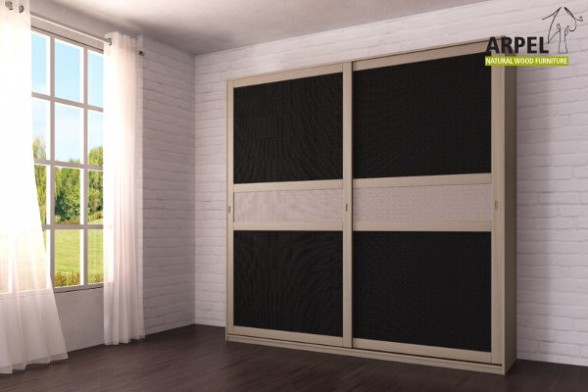 Armadio Feng 250x250 cm con inserto in tessuto