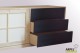 Sideboard Shoji 3 Schubladen - Stoffbespannung