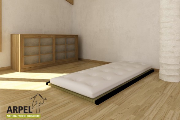 1 Tatami + Futon Baumwolle und Latex Comfort