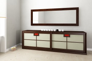 Mobiletto Shoji Maxi con Tessuto