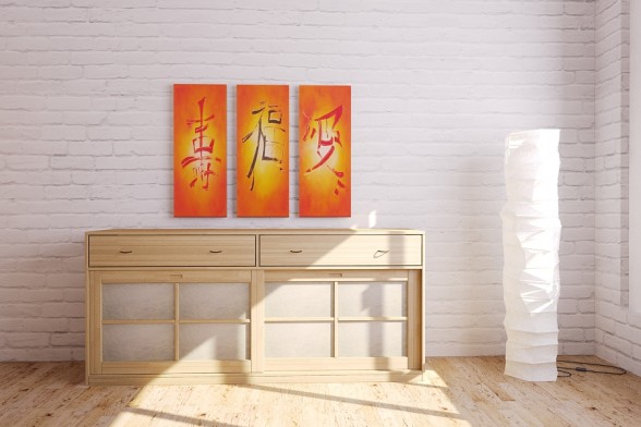 Sideboard Shoji 2 Schubladen - Reispapier