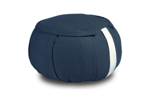 Cuscino Zafu Blu scuro per meditazione con fodera