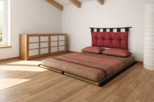 2 Tatamis 90 + Futon Cotton e Lattice Comfort