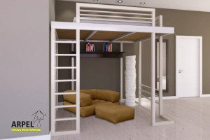 Ultra Reverse loft bed with ladder