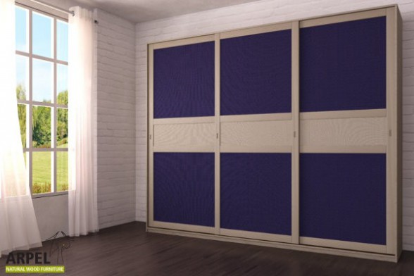 Feng Wardrobe 9'10" x 8'2" with Fabric Insert