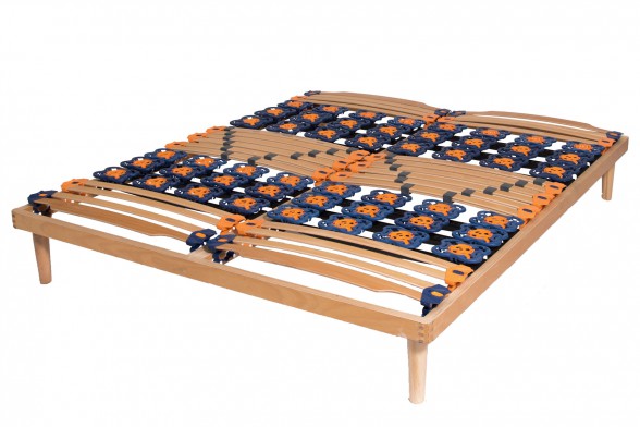 Ergonomic Slatted Bed Base Flora Deluxe In Beech Wood Slatted Bed Base Flora Deluxe