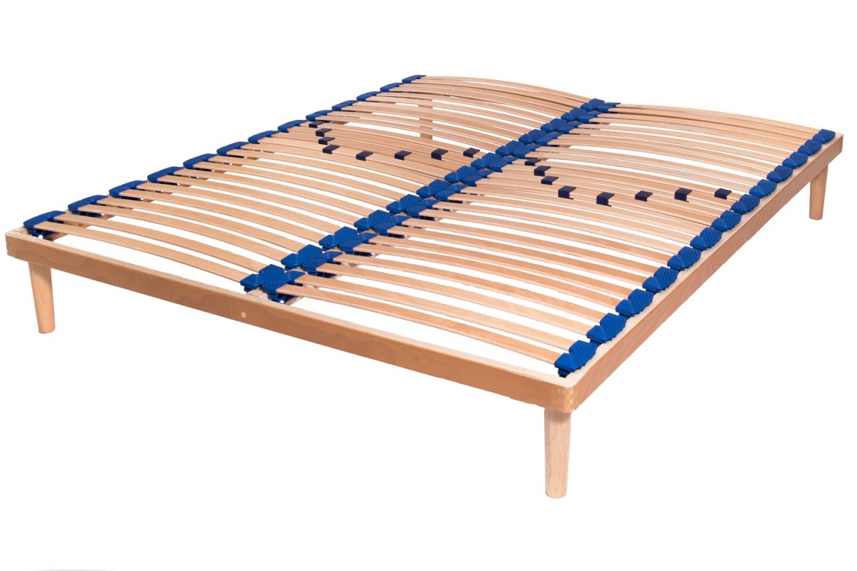 Slatted Bed Base Active in Solid Beech Wood