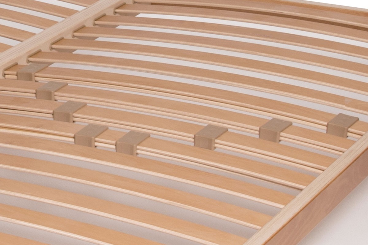 Double Row Slatted Bed Base Plane with Sprung Slats