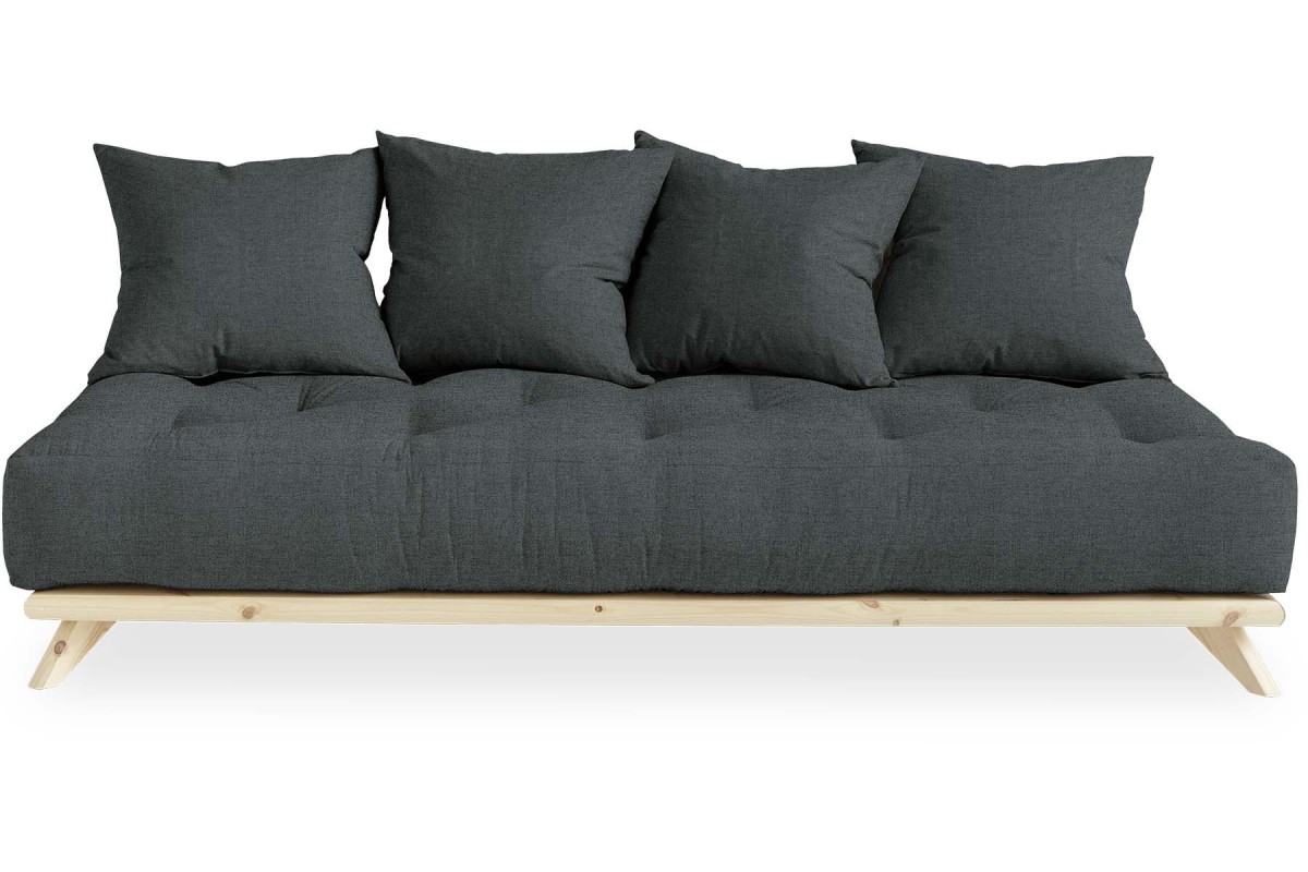 Senza Sofa Bed With A Futon Base Solid Pine Wood Frame Senza Sofa Bed With A Futon Base