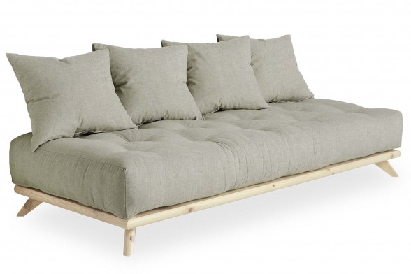 Senza Sofa Bed With A Futon Base Solid Pine Wood Frame Senza Sofa Bed With A Futon Base