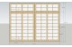 200 cm wide Shoji Wardrobe with Rice Paper Sliding Doors