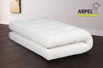 Modern Japanese Futon With 100 Bio Cotton And Water Memory Foam Arpel Naturholzmobel