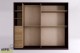 Armoire Shoji 200 cm avec portes en tissus