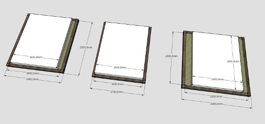 Schema letto tatami pacchetto