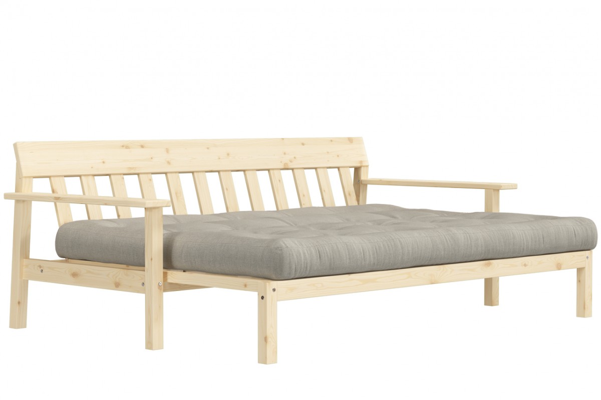 Divano Letto Unwind in Pino Scandinavo Certificato FSC