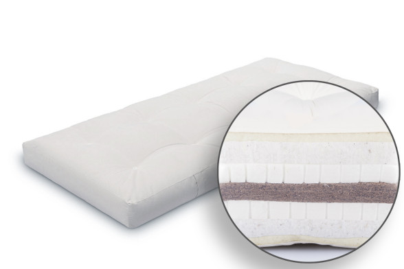 Futon Lana, Cotone, Doppio Lattice, Cocco