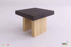 quadratische Tischfläche 45 x 45 cm