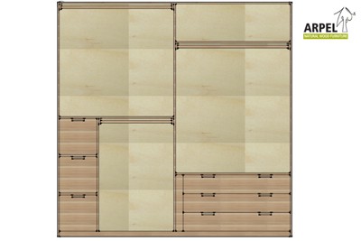 3 drawers - below on the left
