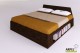 Zen plus bed with frontal drawer