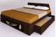 Zen plus bed with lateral drawers
